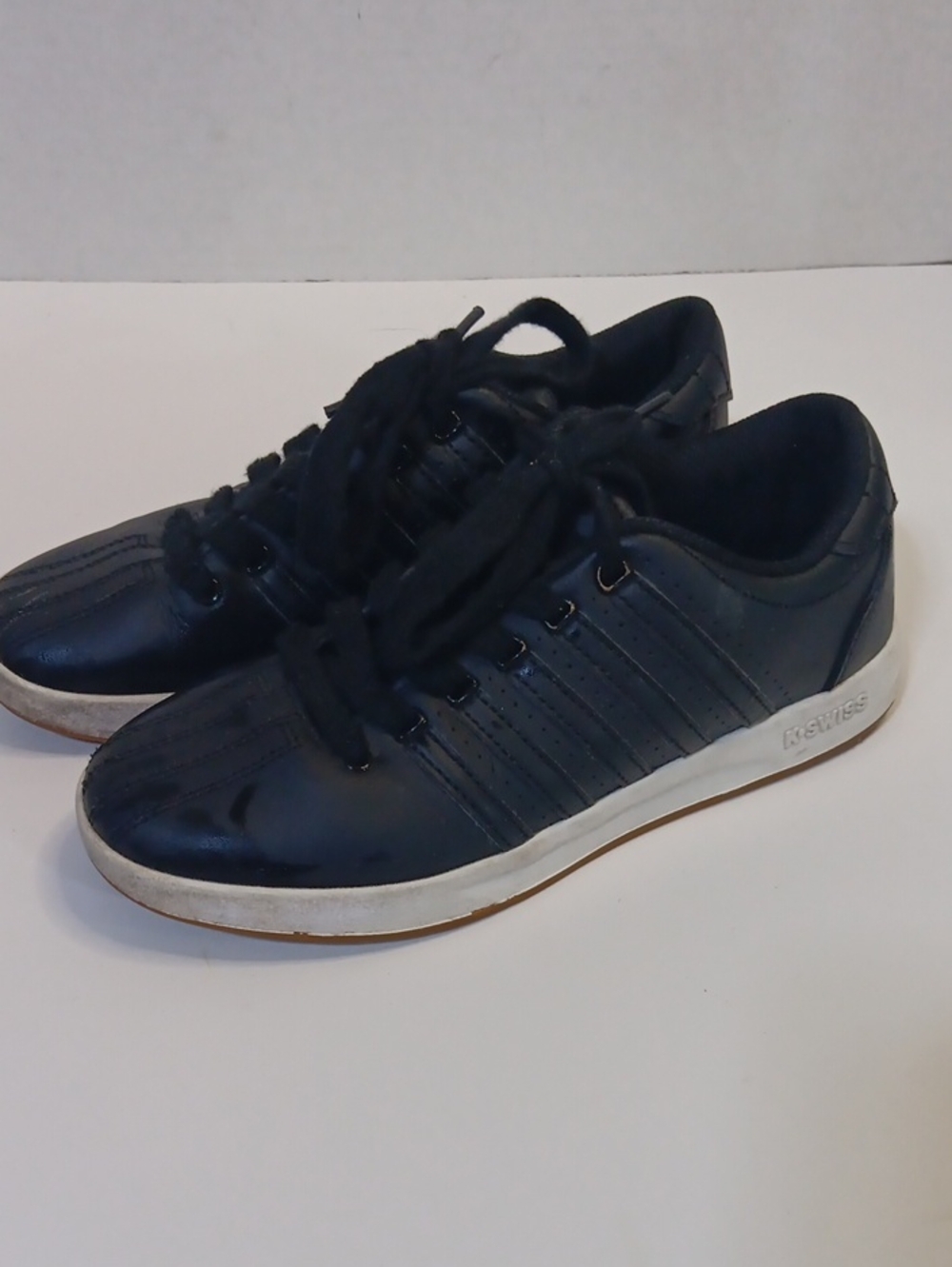 K-Swiss Kids Black and White Low-Top Sneakers